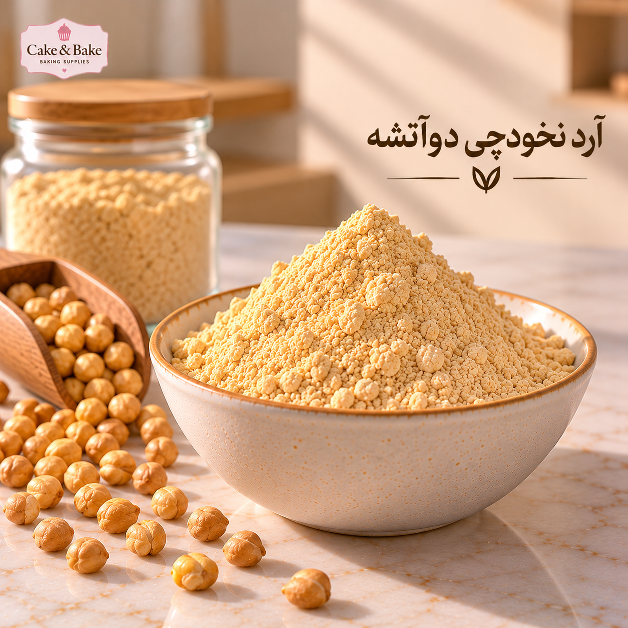 آرد نخودچی دوآتیشه